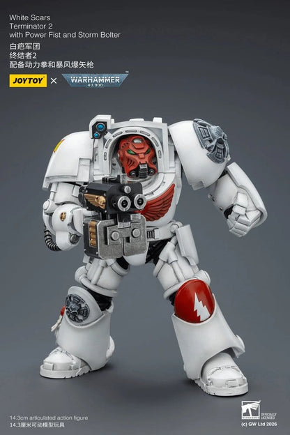 Warhammer 40,000 Action Figure White Scars Terminator 2 with Power Fist and Storm Bolter 14 cm Joy Toy (CN)
