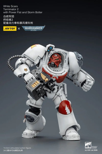 Warhammer 40,000 Action Figure White Scars Terminator 2 with Power Fist and Storm Bolter 14 cm Joy Toy (CN)