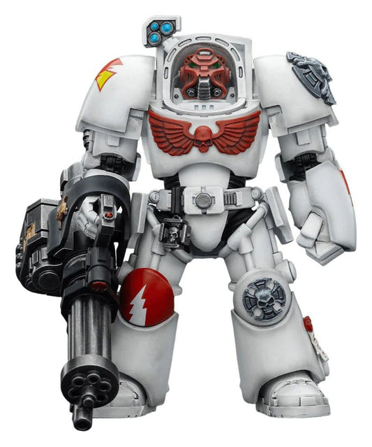 Warhammer 40,000 Action Figure White Scars Terminator 3 with Power Fist and Assault Cannon 14 cm Joy Toy (CN)