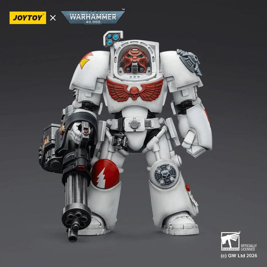 Warhammer 40,000 Action Figure White Scars Terminator 3 with Power Fist and Assault Cannon 14 cm Joy Toy (CN)