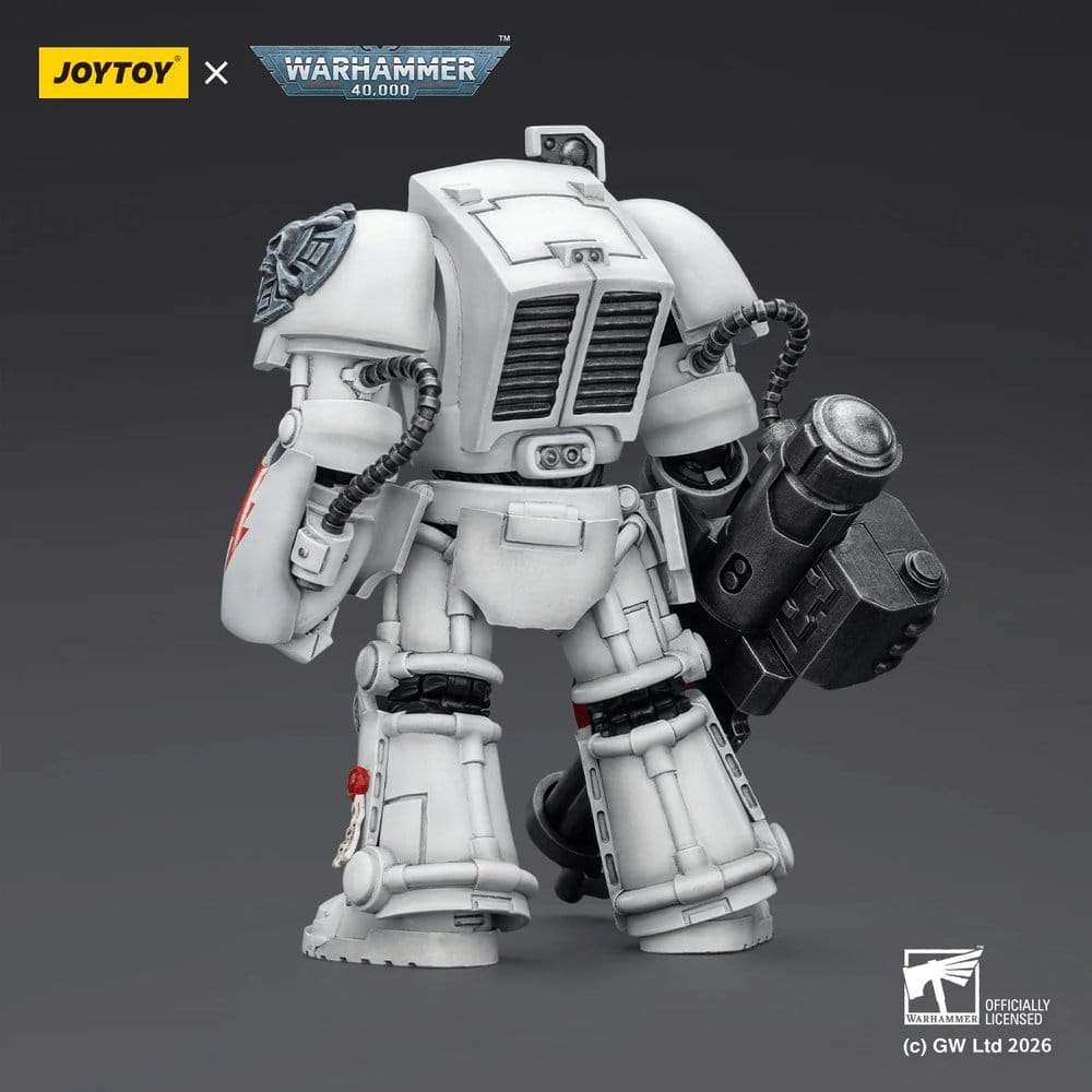 Warhammer 40,000 Action Figure White Scars Terminator 3 with Power Fist and Assault Cannon 14 cm Joy Toy (CN)