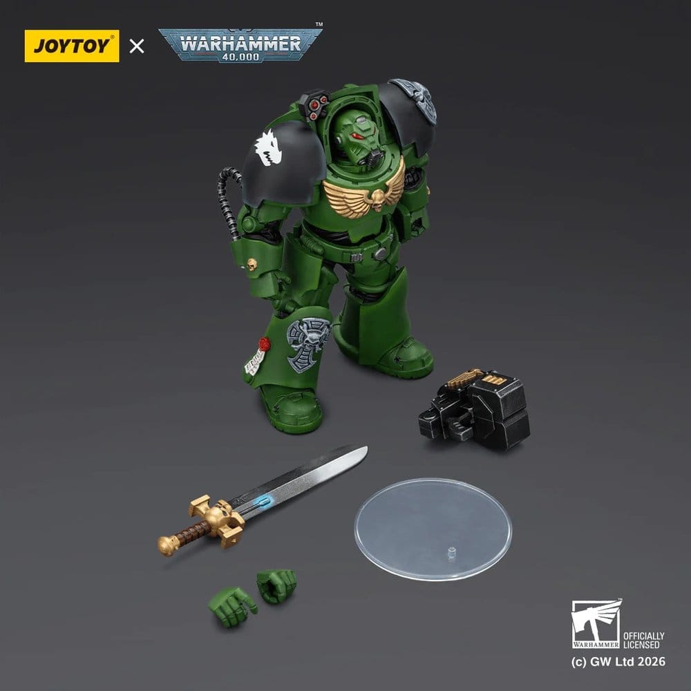 Warhammer 40,000 Action Figure Salamanders Terminator 1 with Power Sword and Storm Bolter 14 cm Joy Toy (CN)