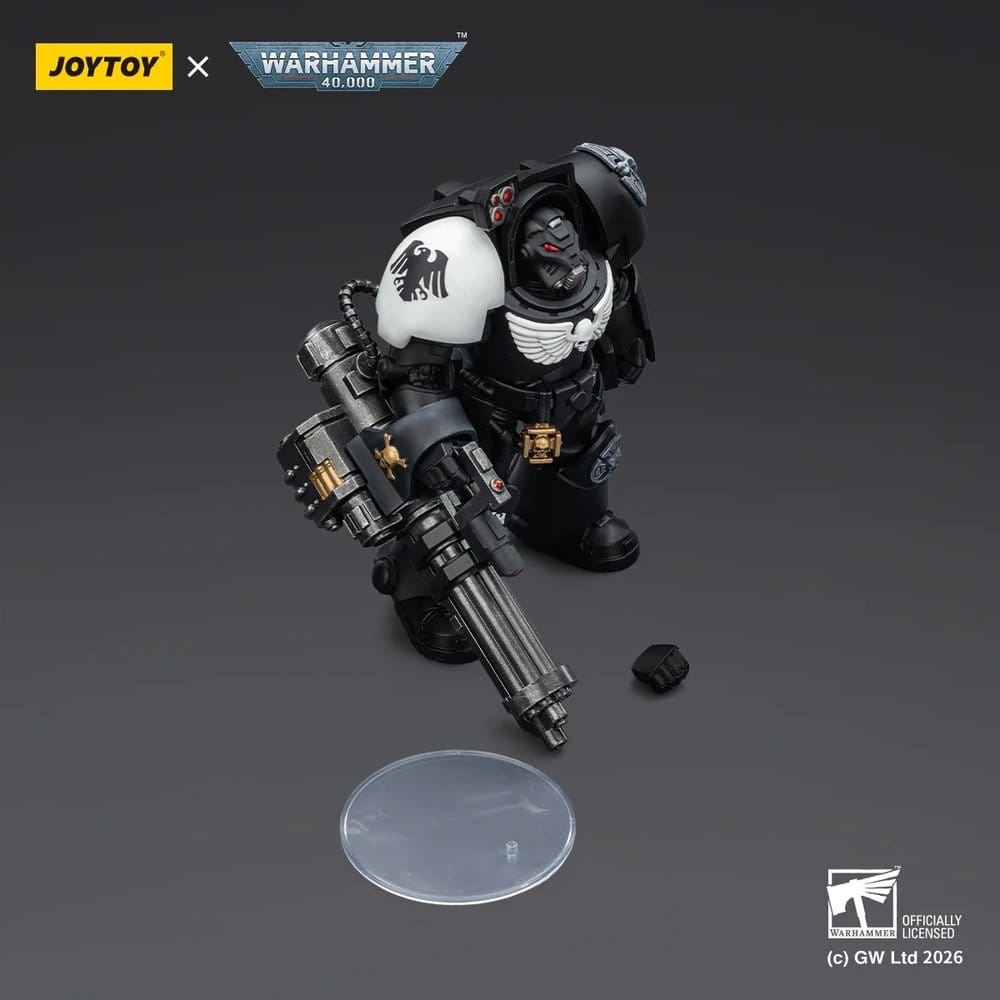 Warhammer 40,000 Action Figure Raven Guard Terminator 3 with Power Fist and Assault Cannon 14 cm Joy Toy (CN)