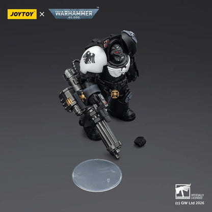Warhammer 40,000 Action Figure Raven Guard Terminator 3 with Power Fist and Assault Cannon 14 cm Joy Toy (CN)