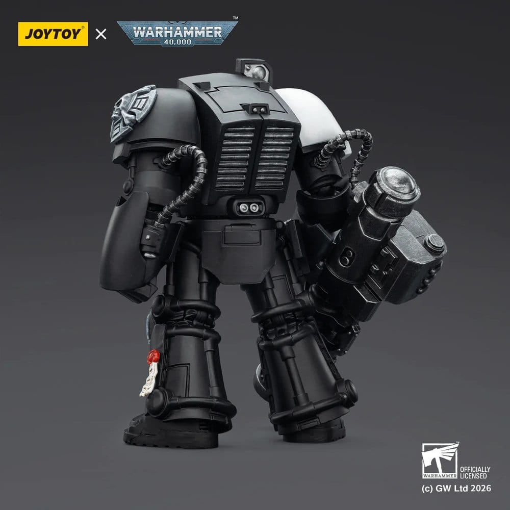Warhammer 40,000 Action Figure Raven Guard Terminator 3 with Power Fist and Assault Cannon 14 cm Joy Toy (CN)