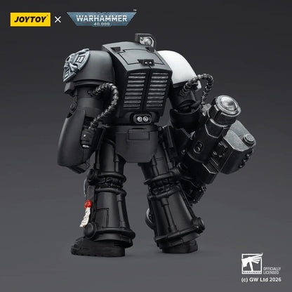 Warhammer 40,000 Action Figure Raven Guard Terminator 3 with Power Fist and Assault Cannon 14 cm Joy Toy (CN)