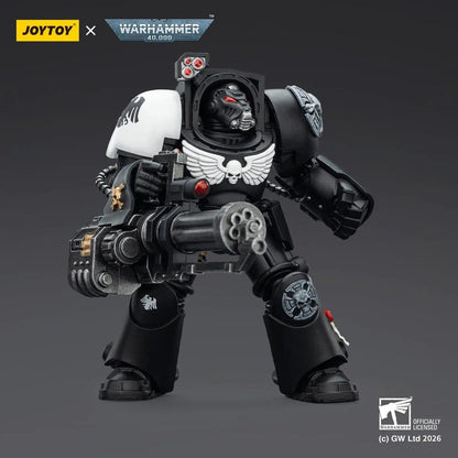 Warhammer 40,000 Action Figure Raven Guard Terminator 3 with Power Fist and Assault Cannon 14 cm Joy Toy (CN)