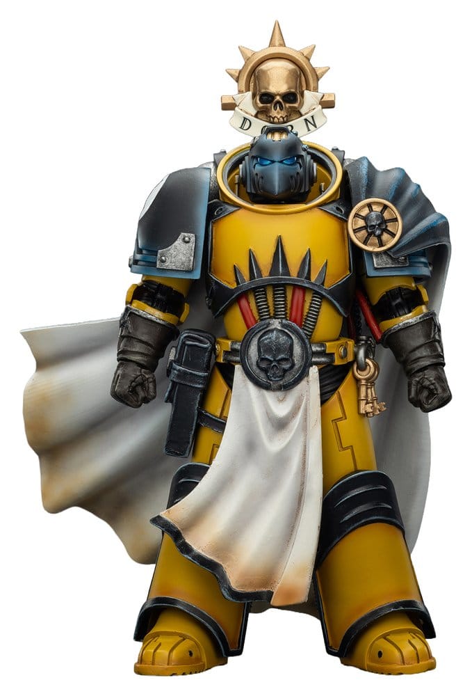 Warhammer Imperial Fists Action Figure Librarian Consulwith Force Axe and Bolt Pistol 12 cm Joy Toy (CN)