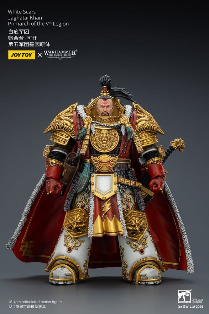 Warhammer The Horus Heresy Action Figure White Scars Jaghatai Khan Primarch of the Vth Legion 19 cm Joy Toy (CN)