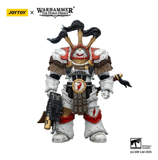 Warhammer 40,000 Action Figure White Scars Legion Praetor in Cataphractii Terminator Armour with Cyber Hawk Chogorian sword and combi-melta 14 cm Joy Toy (CN)