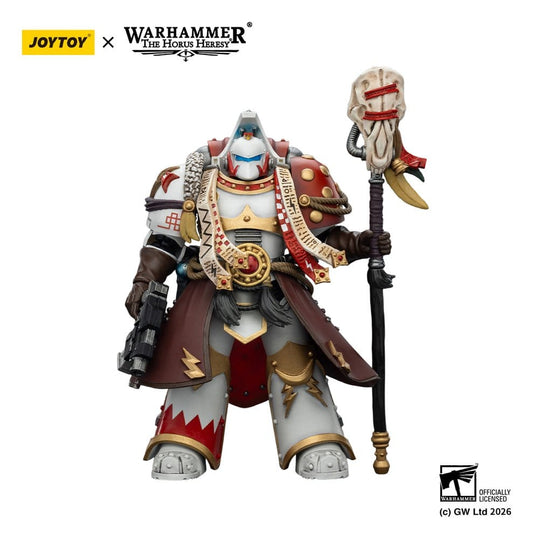 Warhammer 40,000 Action Figure White Scars Stormseer Consulwith Force Staff and Bolt Pistol 12 cm Joy Toy (CN)