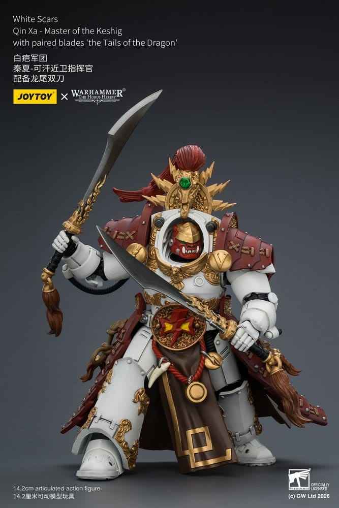 Warhammer The Horus Heresy Action Figure White Scars Qin Xa - Master of the Keshig 14 cm