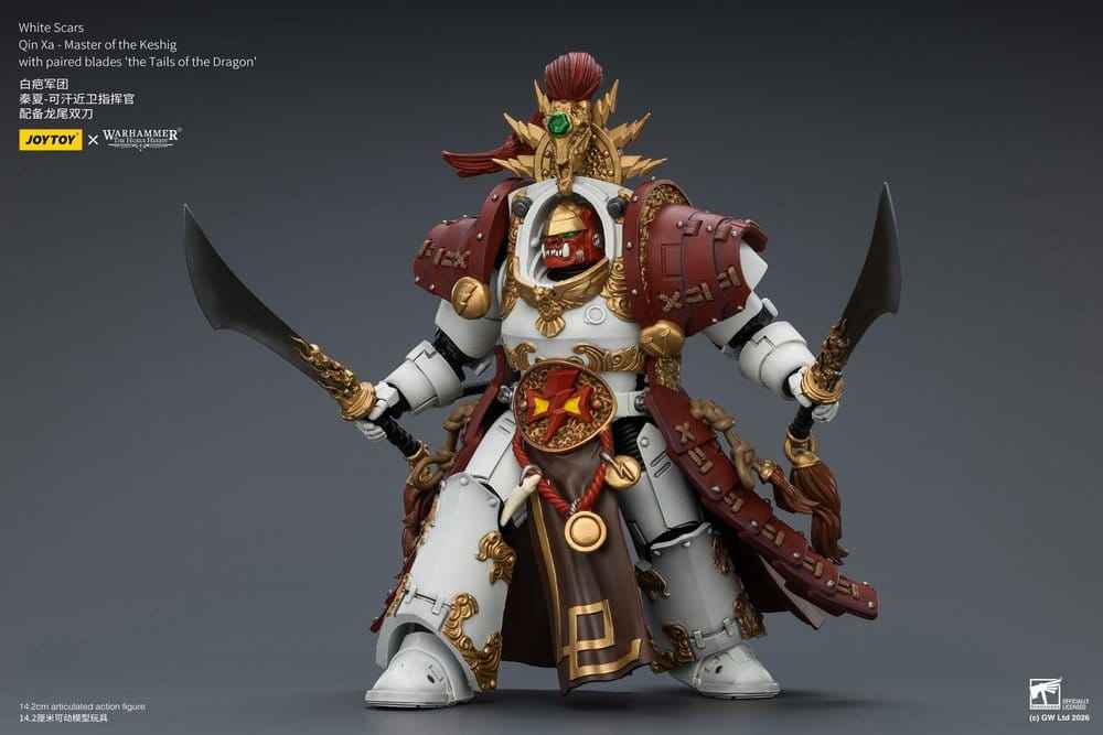Warhammer The Horus Heresy Action Figure White Scars Qin Xa - Master of the Keshig 14 cm
