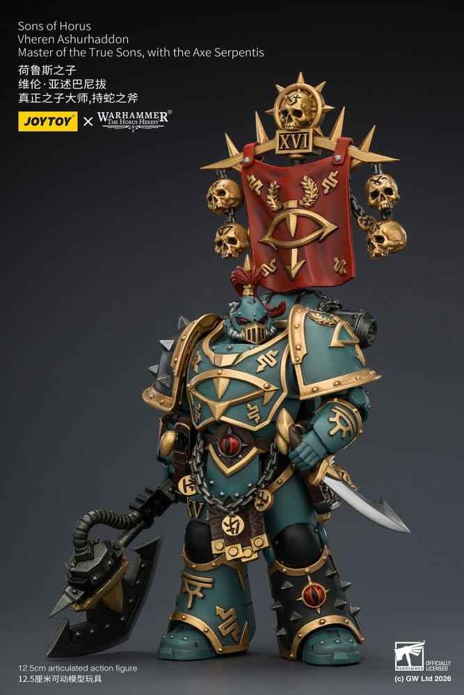 Warhammer The Horus Heresy Action Figure Sons of Horus Vheren Ashurhaddon Master of the True Sons 13 cm