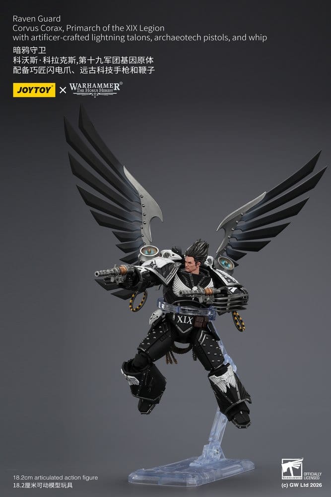 Warhammer 40,000 Action Figure Raven Guard Corvus Corax, Primarch of the XIX Legion 18 cm