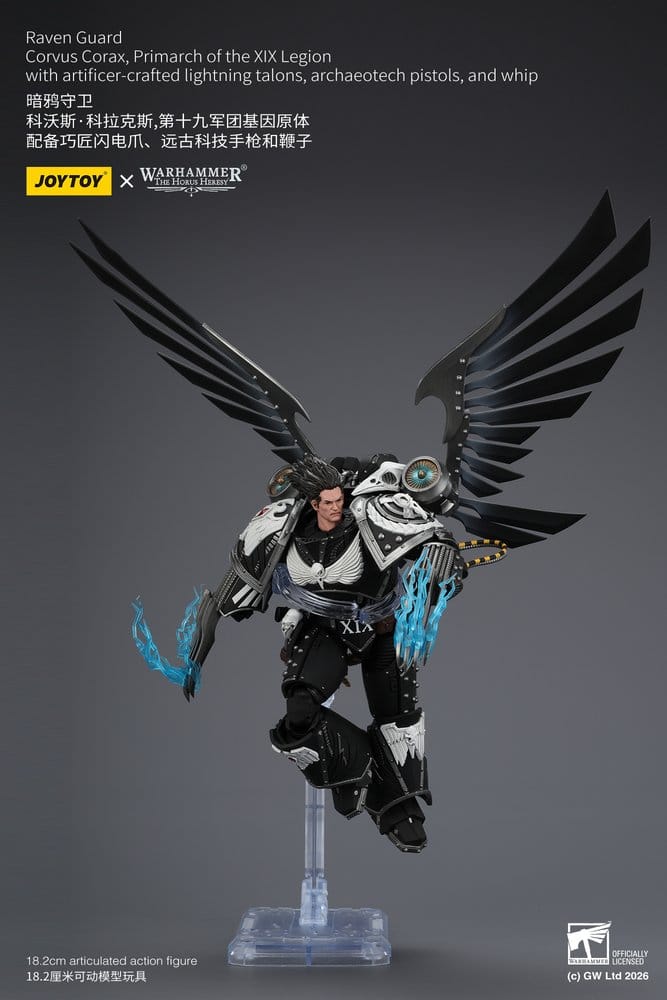 Warhammer 40,000 Action Figure Raven Guard Corvus Corax, Primarch of the XIX Legion 18 cm