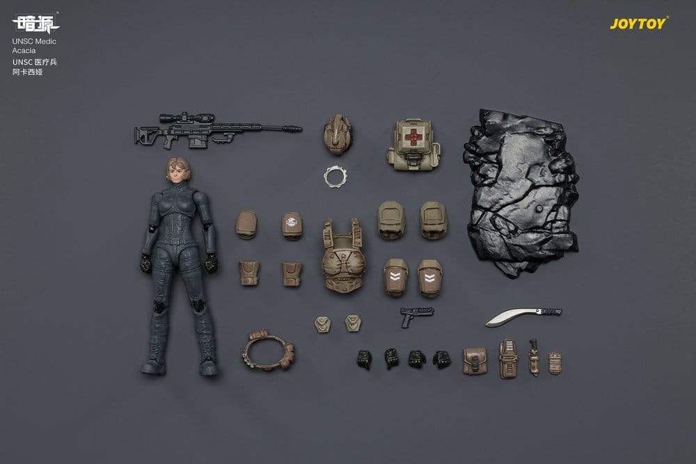 Dark Source UNSC Action Figure Medic Acacia 8 cm
