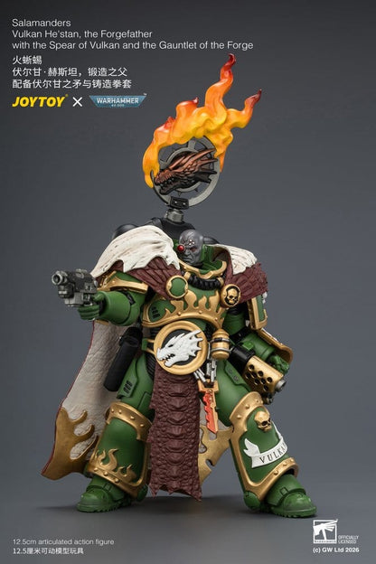 Warhammer Action Figure Salamanders Vulkan He'stan, the Forgefather 13 cm