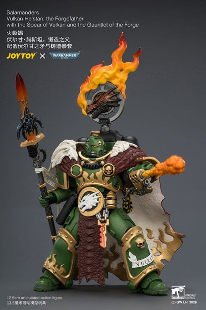 Warhammer Action Figure Salamanders Vulkan He'stan, the Forgefather 13 cm