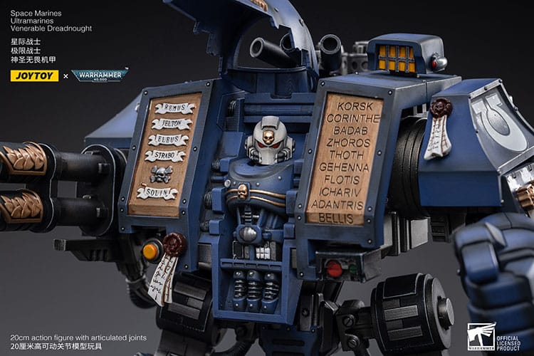 Warhammer 40k Action Figure 1/18 Space Marines Ultramarines Venerable Dreadnought 19 cm - FanofThings.co.uk