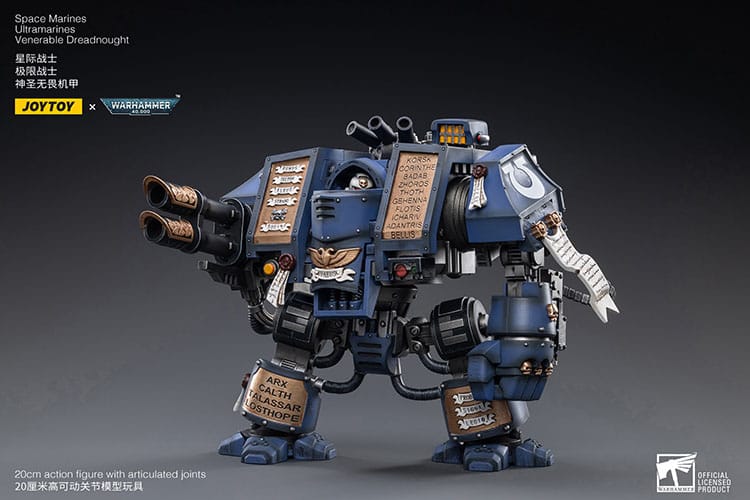 Warhammer 40k Action Figure 1/18 Space Marines Ultramarines Venerable Dreadnought 19 cm - FanofThings.co.uk