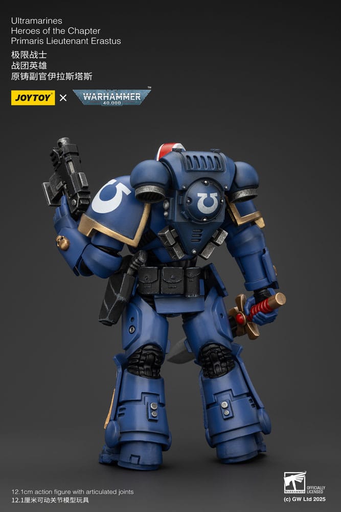 Warhammer 40k Action Figure 1/18 Ultramarines Heroes of the Chapter Primaris Lieutenant Erastus 20 cm Joy Toy (CN)