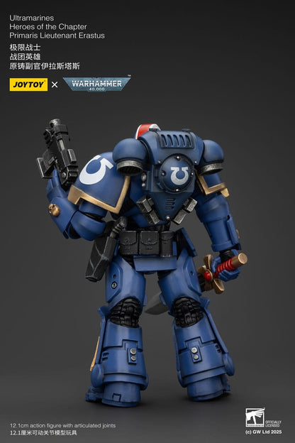 Warhammer 40k Action Figure 1/18 Ultramarines Heroes of the Chapter Primaris Lieutenant Erastus 20 cm Joy Toy (CN)