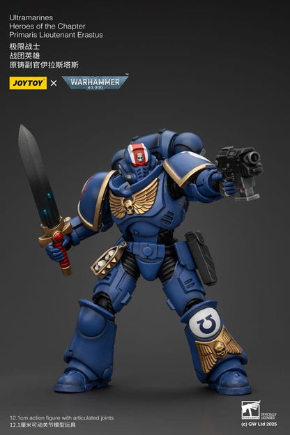 Warhammer 40k Action Figure 1/18 Ultramarines Heroes of the Chapter Primaris Lieutenant Erastus 20 cm Joy Toy (CN)