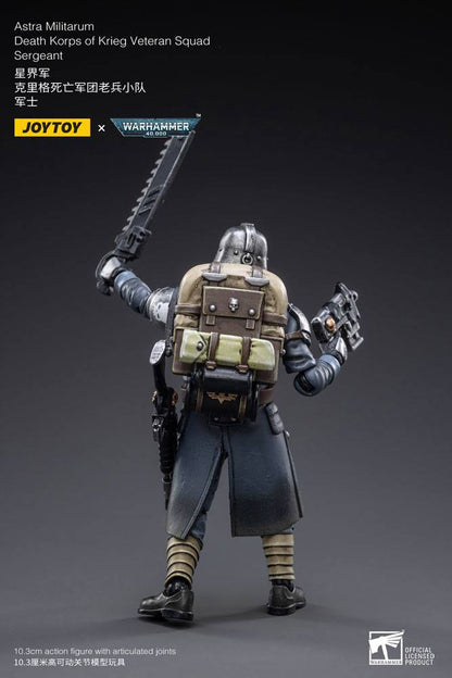 Warhammer 40k Action Figure 1/18 Death Korps of Krieg Veteran Squad Sergeant 10 cm Joy Toy (CN)