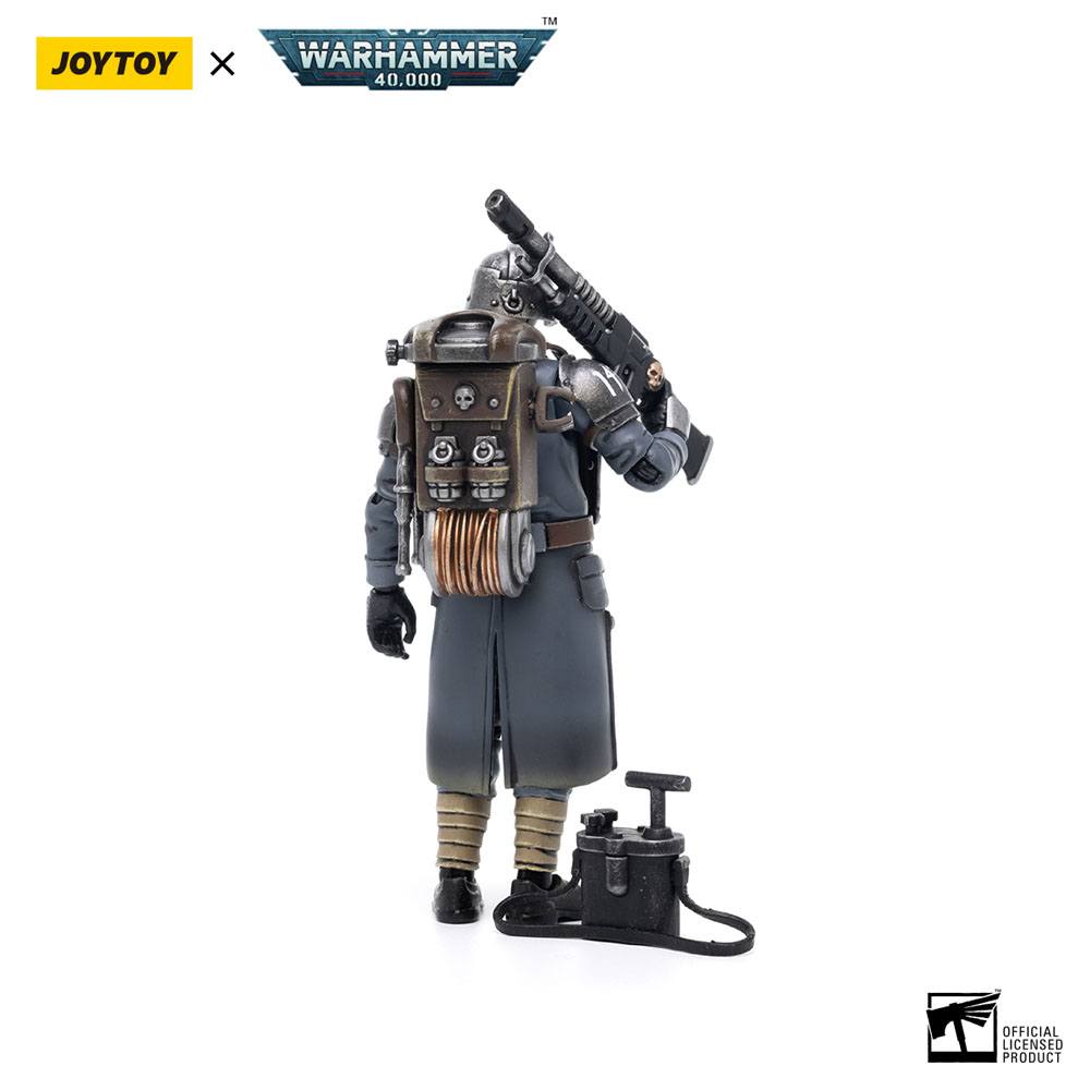 Warhammer 40k Action Figure 1/18 Death Korps of Krieg Veteran Squad Guardsman Demolitions Specialist 10 cm Joy Toy (CN)
