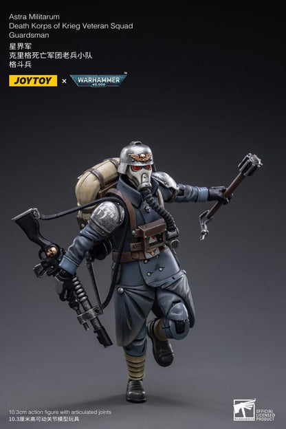Warhammer 40k Action Figure 1/18 Astra MilitarumDeath Korps of Krieg Veteran Squad Guardsman 11 cm Joy Toy (CN)