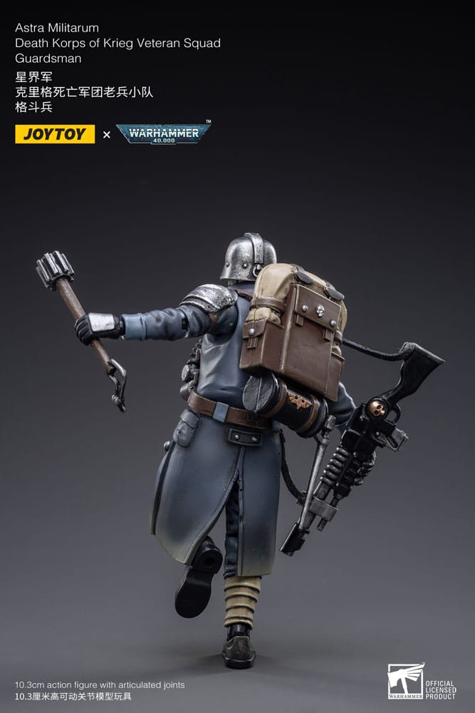 Warhammer 40k Action Figure 1/18 Astra MilitarumDeath Korps of Krieg Veteran Squad Guardsman 11 cm Joy Toy (CN)