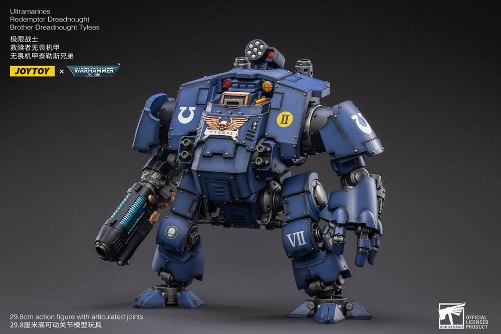 Warhammer 40k Action Figure 1/18 Ultramarines Redemptor Dreadnought Brother Dreadnought Tyleas 30 cm Reproduction Joy Toy (CN)