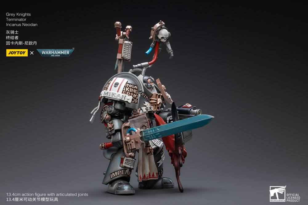 Warhammer 40k Action Figure 1/18 Grey Knights Terminator Incanus Neodan 13 cm