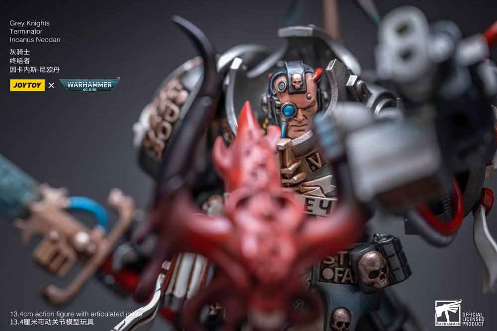 Warhammer 40k Action Figure 1/18 Grey Knights Terminator Incanus Neodan 13 cm