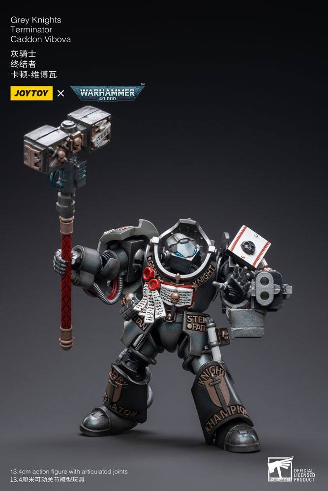 Warhammer 40k Action Figure 1/18 Grey Knights Terminator Caddon Vibova 13 cm Action figures