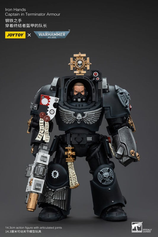 Warhammer 40k Action Figure 1/18 Iron Hands Captain in Terminator Armour 14 cm Action figures