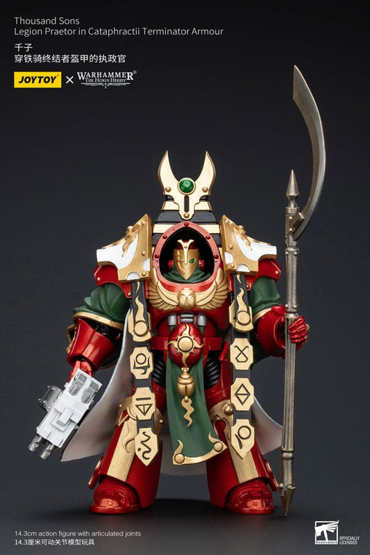 Warhammer The Horus Heresy Action Figure 1/18 Thousand sons Legion Praetor in Cataphractii Terminator Armour 12 cm - FanofThings.co.uk