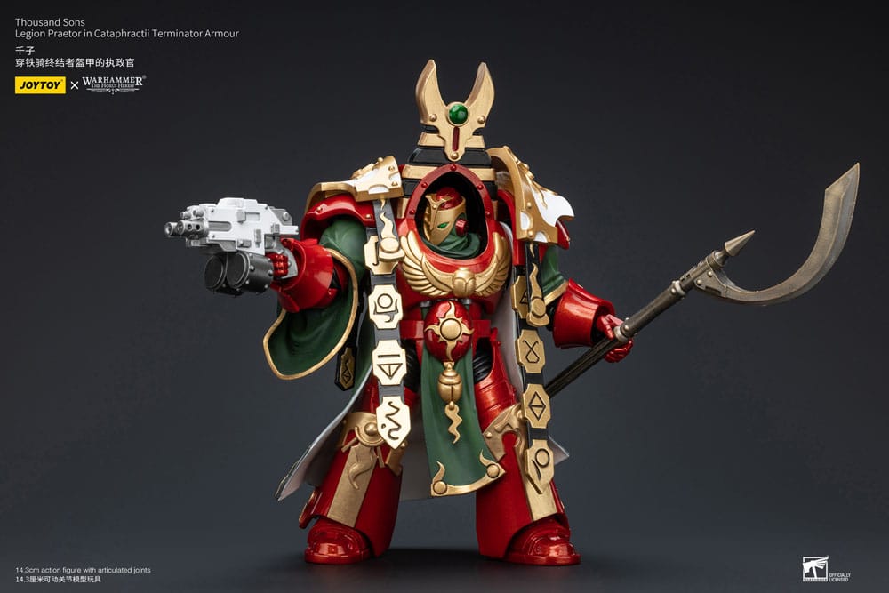 Warhammer The Horus Heresy Action Figure 1/18 Thousand sons Legion Praetor in Cataphractii Terminator Armour 12 cm - FanofThings.co.uk