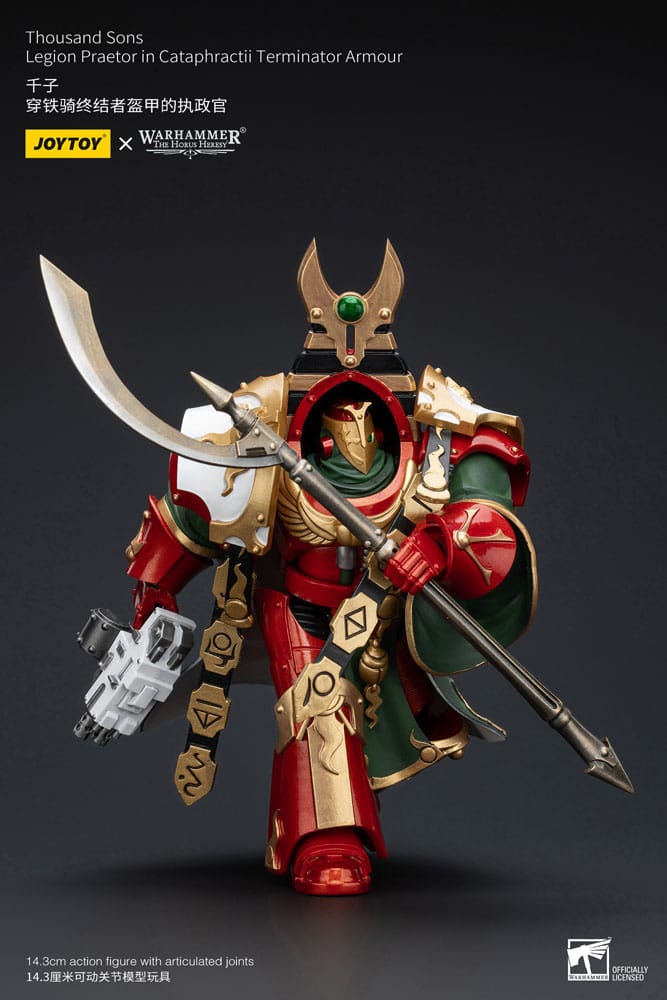 Warhammer The Horus Heresy Action Figure 1/18 Thousand sons Legion Praetor in Cataphractii Terminator Armour 12 cm - FanofThings.co.uk
