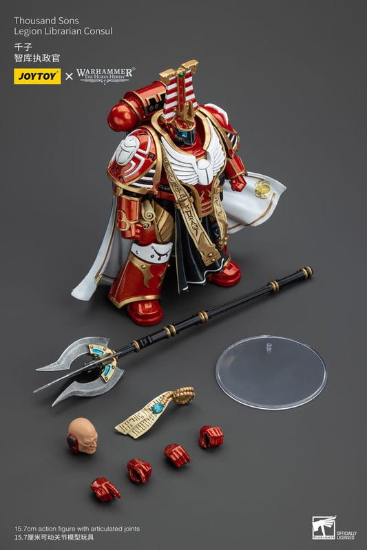 Warhammer The Horus Heresy Action Figure 1/18 Thousand Sons Legion Librarian Consut 16 cm Joy Toy (CN)
