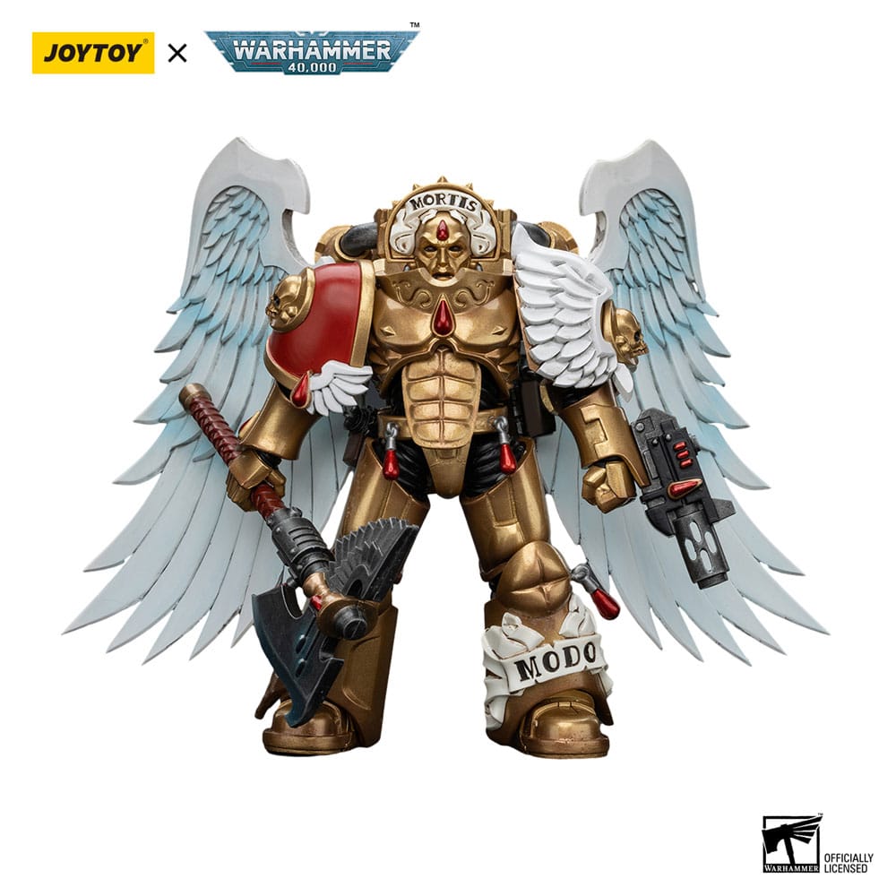 Warhammer 40,000 Action Figure 1/18 Blood Angels Sanguinary Guard with Encarmine Axe and Inferno Pistol 12 cm Action