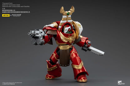 Warhammer The Horus Heresy Action Figure 1/18 Thousand Sons Sekhmet Terminator Cabal Sekhmet with Combi-Bolter and Chainfist 14 cm Joy Toy (CN)