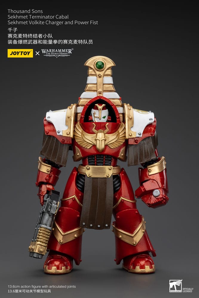 Warhammer The Horus Heresy Action Figure 1/18 Thousand Sons Sekhmet Terminator Cabal Sekhmet Volkite Charger and Power