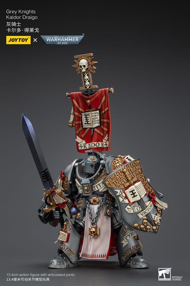 Warhammer 40k Action Figure 1/18 Grey Knights Kaldor Draigo 14 cm Action figures