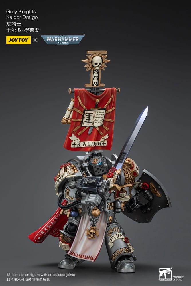 Warhammer 40k Action Figure 1/18 Grey Knights Kaldor Draigo 14 cm Action figures
