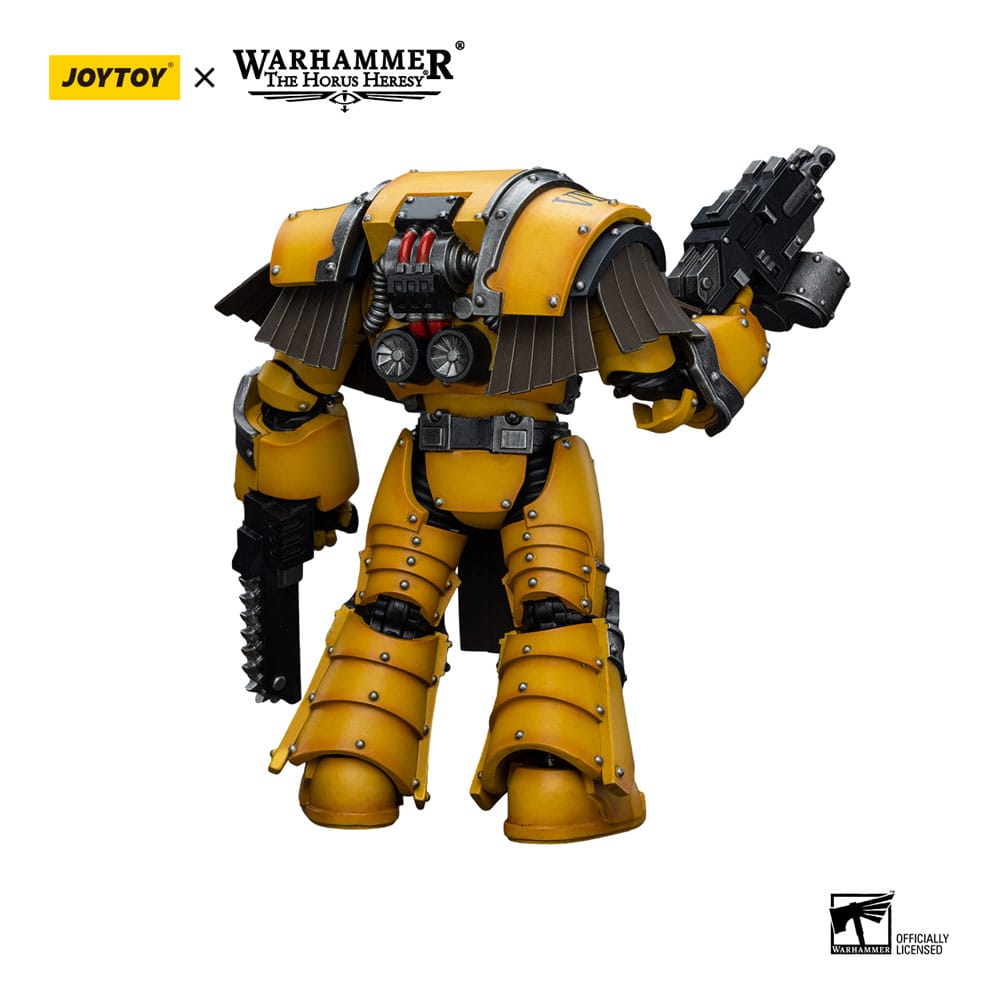 Warhammer The Horus Heresy Action Figure 1/18 Imperial Fists Legion Cataphractii Terminator Squad Legion Cataphractii with Chainfist 12 cm Joy Toy (CN)