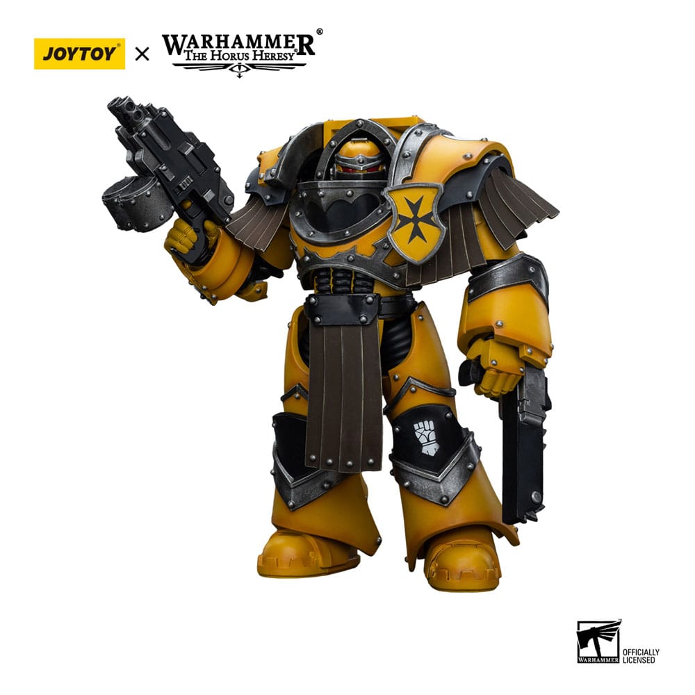 Warhammer The Horus Heresy Action Figure 1/18 Imperial Fists Legion Cataphractii Terminator Squad Legion Cataphractii with Chainfist 12 cm Joy Toy (CN)