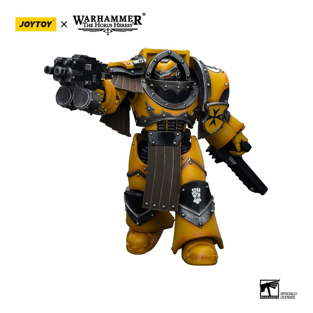 Warhammer The Horus Heresy Action Figure 1/18 Imperial Fists Legion Cataphractii Terminator Squad Legion Cataphractii with Chainfist 12 cm Joy Toy (CN)