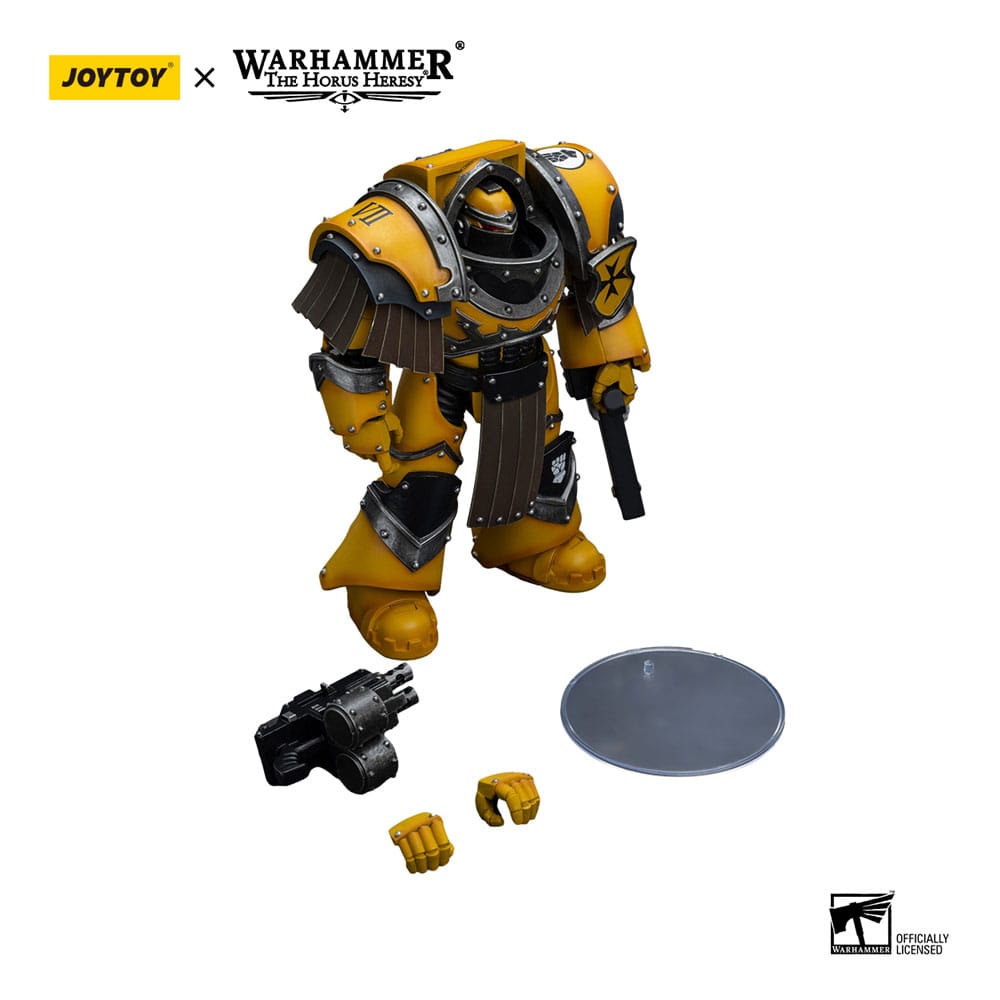 Warhammer The Horus Heresy Action Figure 1/18 Imperial Fists Legion Cataphractii Terminator Squad Legion Cataphractii with Chainfist 12 cm Joy Toy (CN)